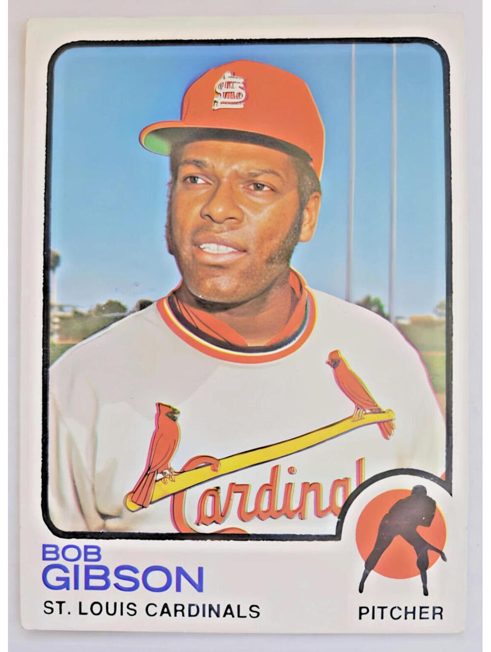 1973 Topps #190 Bob Gibson Baseball Card St. Louis Pitcher